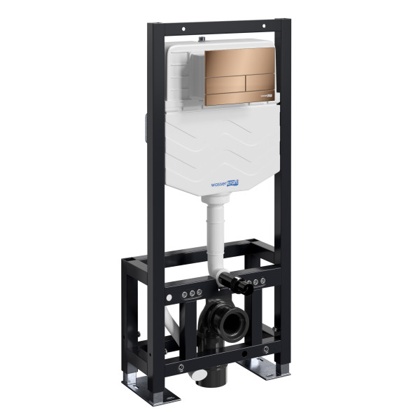 Инсталляция для унитаза WasserKRAFT Dill с клавишей смыва золото розовое (61TLT.010.ME.RG04)