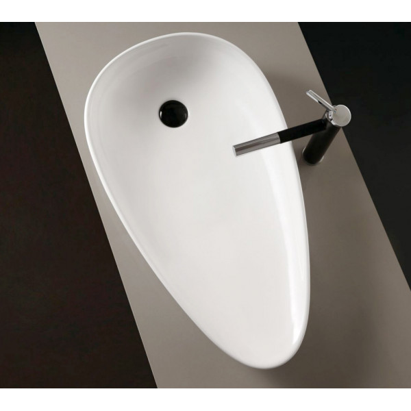 Раковина накладная Abber Bequem 590x360 белый матовый (AC2117MW) Раковина накладная Abber Bequem 590x360 белый матовый (AC2117MW)