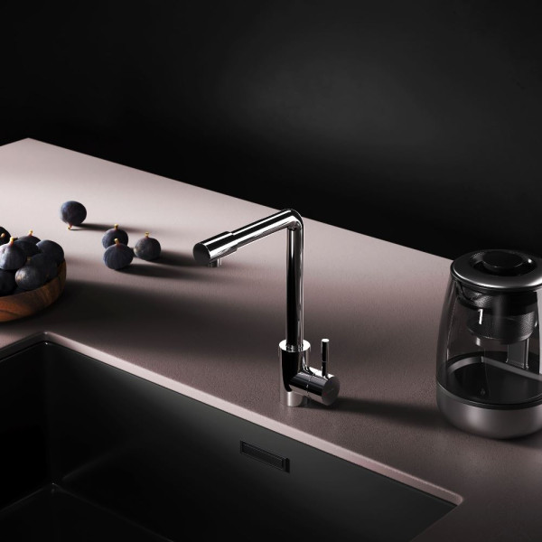 Смеситель для кухни AM.PM X-Joy S с L-изливом хром (F85B05000) Смеситель для кухни AM.PM X-Joy S с L-изливом хром (F85B05000)