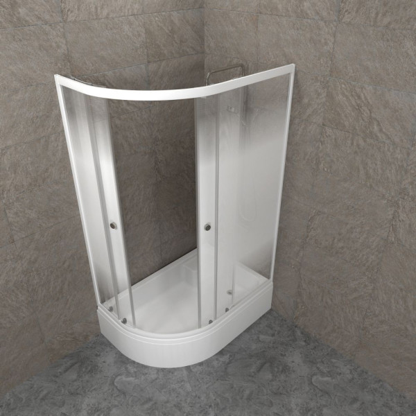 Душевое ограждение Triton Коралл 120x80 правосторонняя стекло матовое, профиль белый (DK392) Душевое ограждение Triton Коралл 120x80 правосторонняя стекло матовое, профиль белый (DK392)