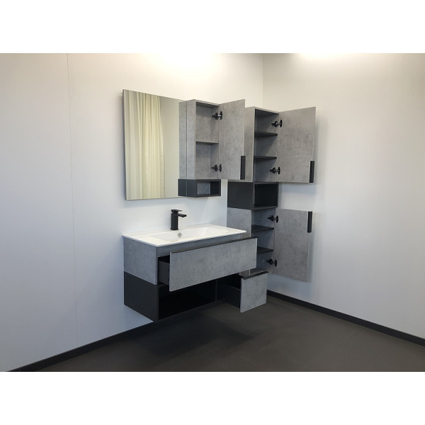 Тумба подвесная с раковиной Comforty Франкфурт 900x465x560 дуб светлый (00-00007342)