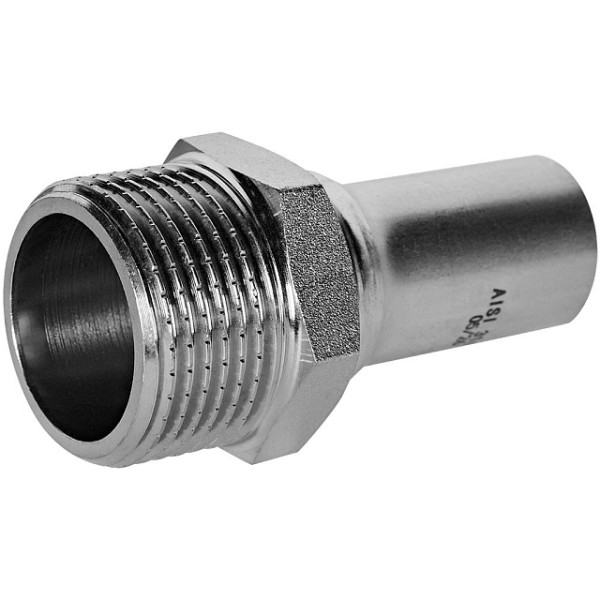Вставка резьбовая 22х1"Н Stout SSS-2024 НПр-НР (нерж.ст., пресс) SSS-2024-000221 Вставка резьбовая 22х1"Н Stout SSS-2024 НПр-НР (нерж.ст., пресс) SSS-2024-000221