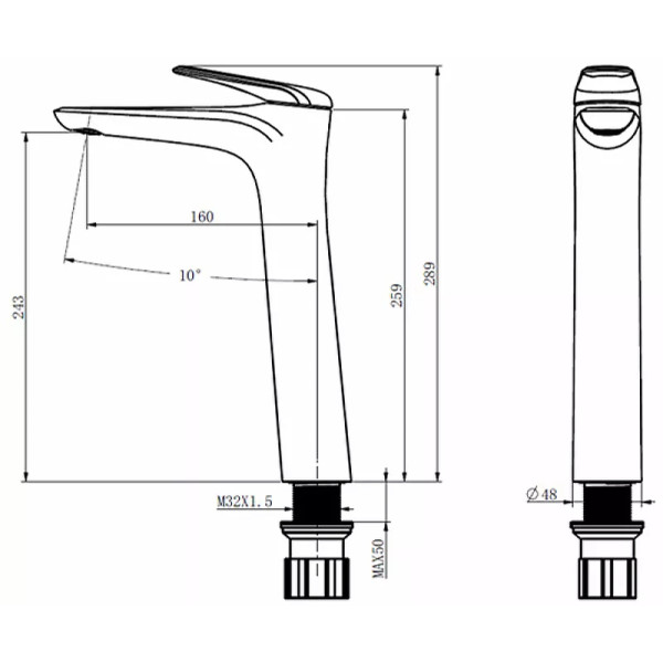 Смеситель для раковины Comforty хром (FC074B-CCT) Смеситель для раковины Comforty хром (FC074B-CCT)