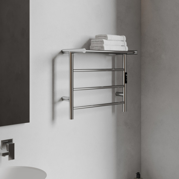 Полотенцесушитель электрический Abber Standard 600x500 хром (AH4614) Полотенцесушитель электрический Abber Standard 600x500 хром (AH4614)