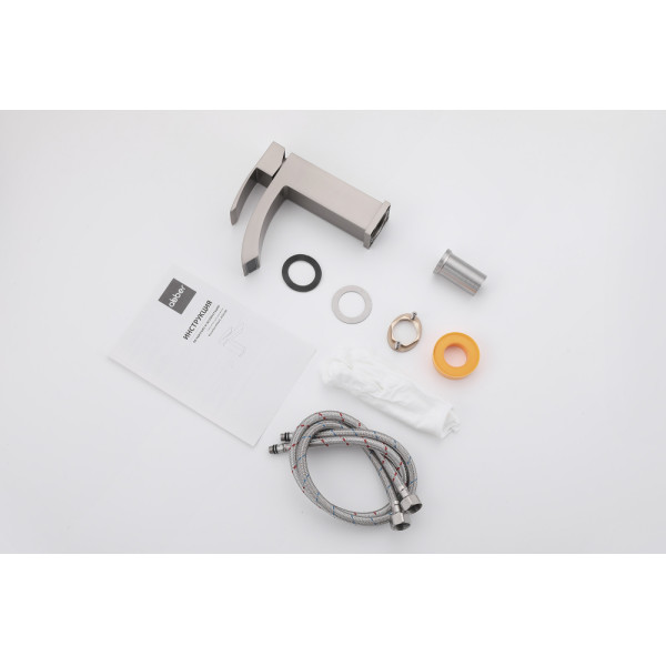 Смеситель для раковины Abber Wasserfall сатин (AF8610SP) Смеситель для раковины Abber Wasserfall сатин (AF8610SP)