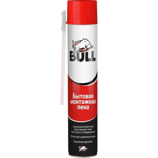 Пена монтажная бытовая Bull SF550 550 гр. (SF550) Пена монтажная бытовая Bull SF550 550 гр. (SF550)