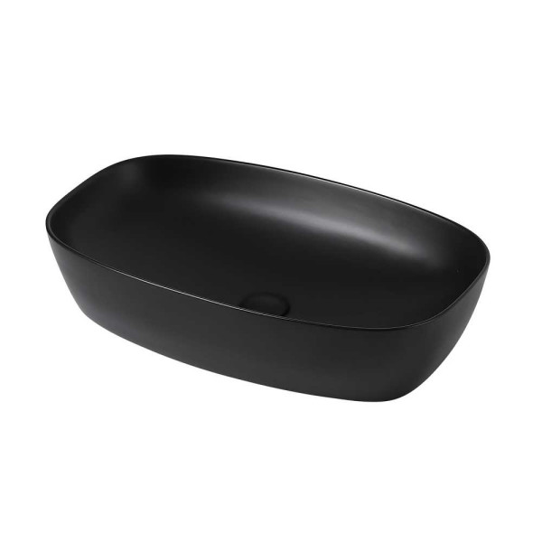 Раковина накладная ABBER Rechteck 60,5x39 черная (AC2206MB)