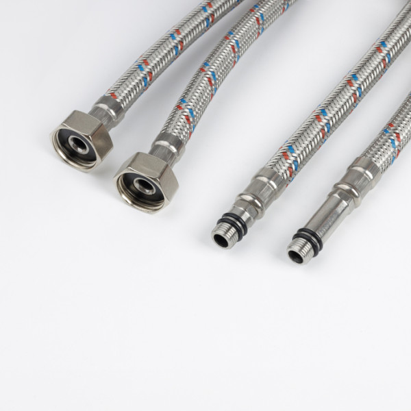 Подводка гибкая для смесителя Iddis 600 мм 1/2"хМ10 комплект 2 шт хром (926CBS06ZP)