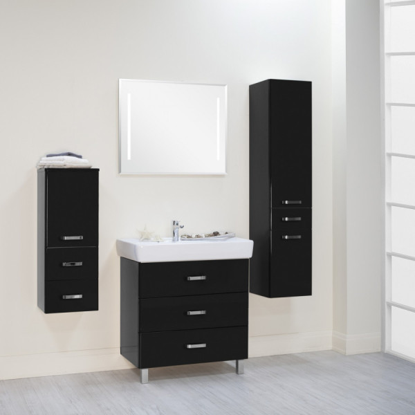 Тумба напольная Aquaton Америна 760x442x688 чёрный (1.A169.1.01A.M95.0)