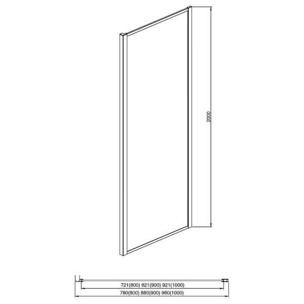 Душевая перегородка Aquatek 90x200 стекло прозрачное, профиль хром (AQ ARI WA 09020CH) Душевая перегородка Aquatek 90x200 стекло прозрачное, профиль хром (AQ ARI WA 09020CH)