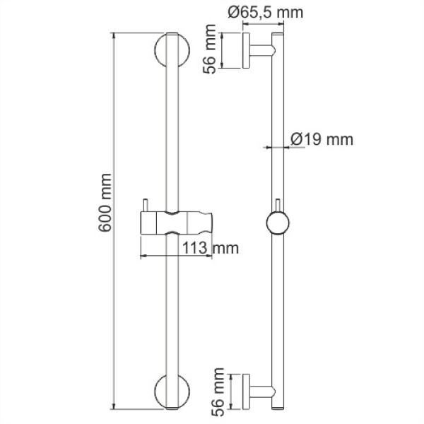 Душевая стойка WasserKRAFT  Хром (A122)