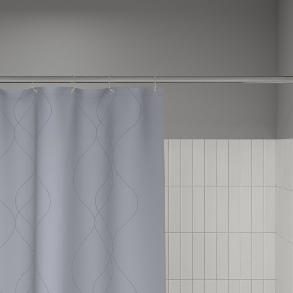 Шторка для ванн текстильная Iddis Base 240x200 серая (BD03P24i11) Шторка для ванн текстильная Iddis Base 240x200 серая (BD03P24i11)