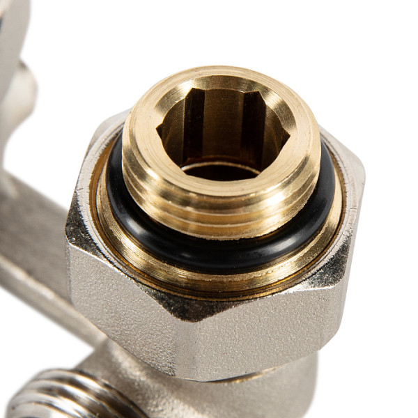 Фитинг двойной угловой со встроенным шаровым краном Royal Thermo 1/2"х3/4"EK (RTE 07.00002А) Фитинг двойной угловой со встроенным шаровым краном Royal Thermo 1/2"х3/4"EK (RTE 07.00002А)