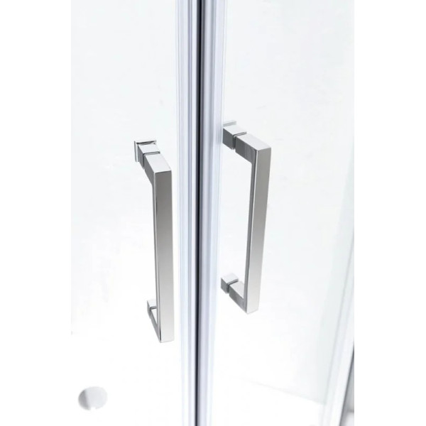 Душевой уголок Cezares Molveno 120x90x195 стекло матовое, профиль хром (MOLVENO-AH-21-90+30-P-Cr)