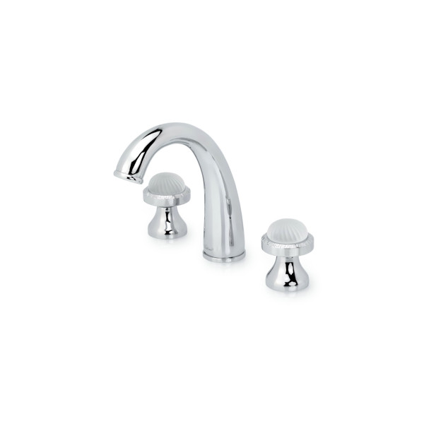 Смеситель для раковины на 3 отверстия Boheme Satine хром (277-ST) Смеситель для раковины на 3 отверстия Boheme Satine хром (277-ST)