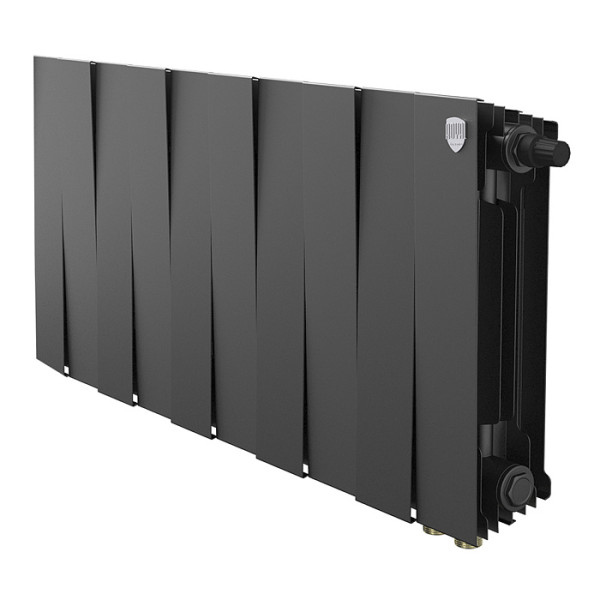 Радиатор биметаллический Royal Thermo PianoForte 300 Чёрный VR80 (10 секций) (RTPBVR803030010)