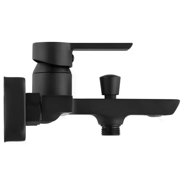 Смеситель для раковины Rea Argus с душевым комплектом черный матовый (REA-B6407) Смеситель для раковины Rea Argus с душевым комплектом черный матовый (REA-B6407)