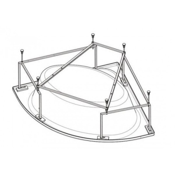 Каркас для ванны Santek Канны 1500х1500 (1WH112432) Каркас для ванны Santek Канны 1500х1500 (1WH112432)