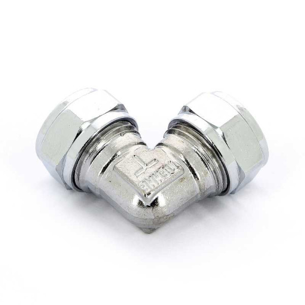 Соединение угловое 15*15 (обжим) (хром) Tiemme (1130009) Соединение угловое 15*15 (обжим) (хром) Tiemme (1130009)