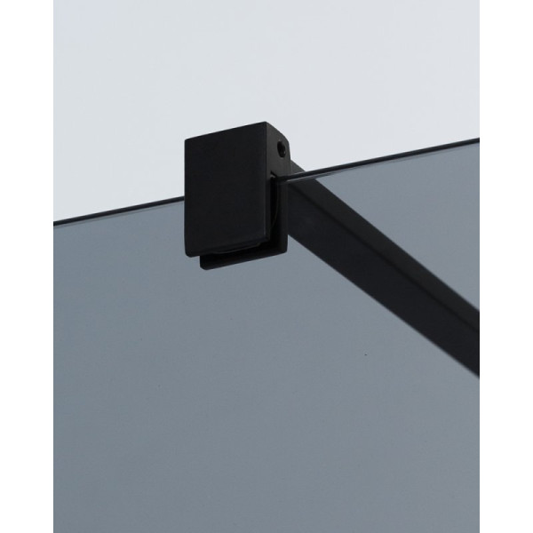 Душевая перегородка Cezares Liberta 90x195 стекло серый, профиль черный (LIBERTA-L-2-90-GR-NERO)