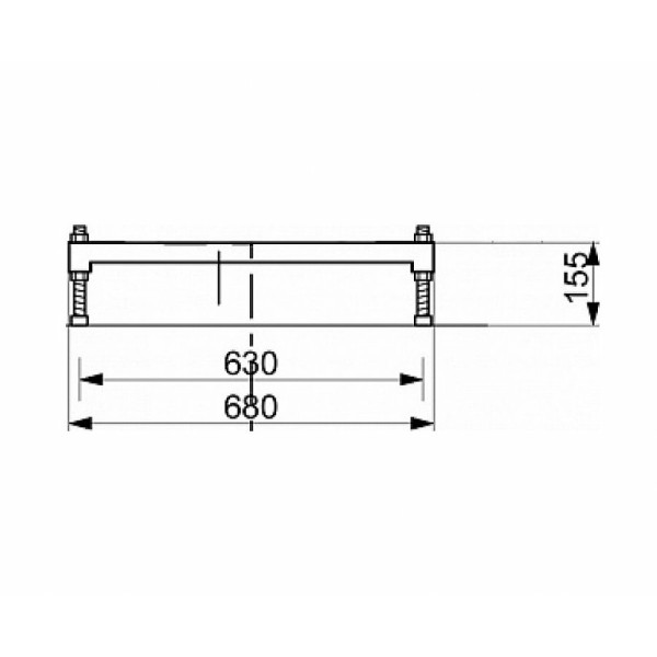 Ножки-подставка с регулируемыми опорами для ванн Эстет (ФР-00000769)