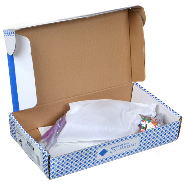 Смеситель для кухни Ex-promt Kitchen с гибким изливом, хром (Ex125.4-11 purple)