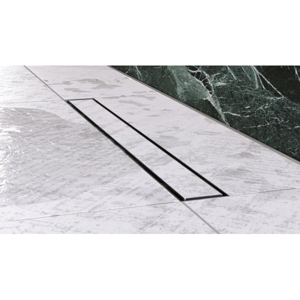 Лоток душевой 650 мм. АНИ "Мол" (реш. под плитку, матовая, боковой слив D40, комбинированный затвор) АНИ пласт (TL1065)