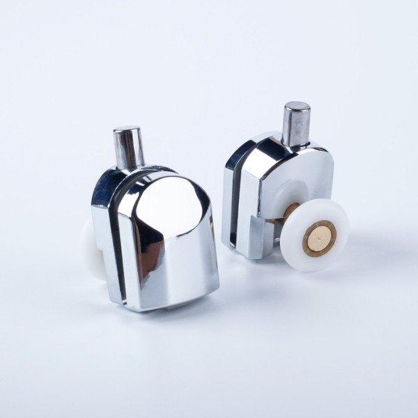 Ролики 2 верхних двойные 2 нижних одинарные D=23 мм хром стекло 4 мм Iddis (966M23C4DZ) Ролики 2 верхних двойные 2 нижних одинарные D=23 мм хром стекло 4 мм Iddis (966M23C4DZ)