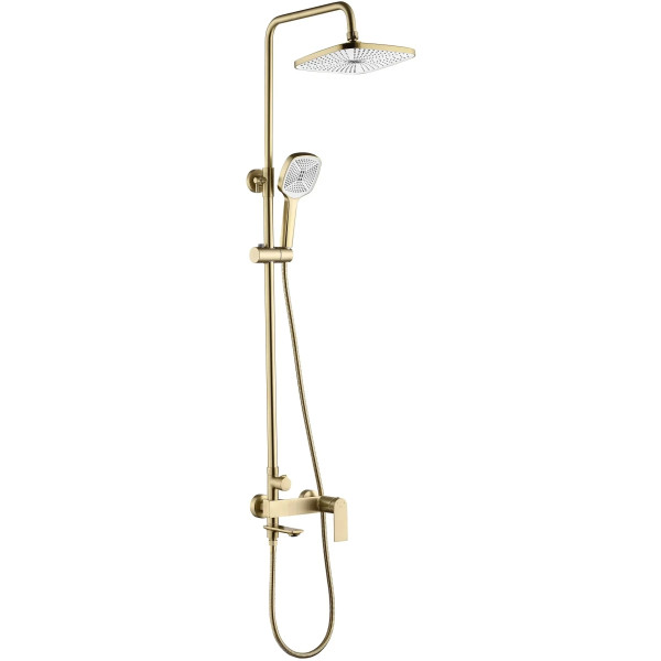 Душевая система с изливом Rea Storm Gold mat (REA-P9536)