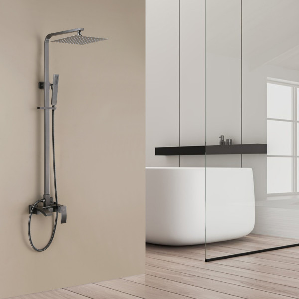 Душевая система Abber Wasserfall с изливом никель (AF8616NGL)