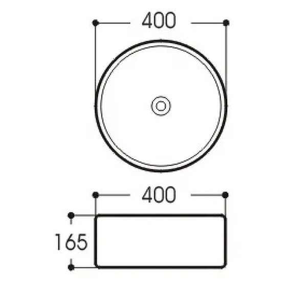 Раковина накладная Aquatek 40x40 белая (AQ5118-00)