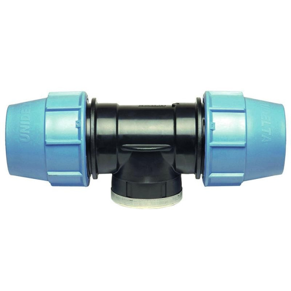 Тройник 25*1/2"В*25 "Unidelta" (для п/э трубы, PP-B)