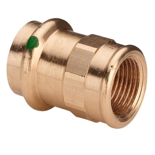 Переход 22x1/2"В Sanpress SC-Contur (бронза, пресс) Viega (298 067)