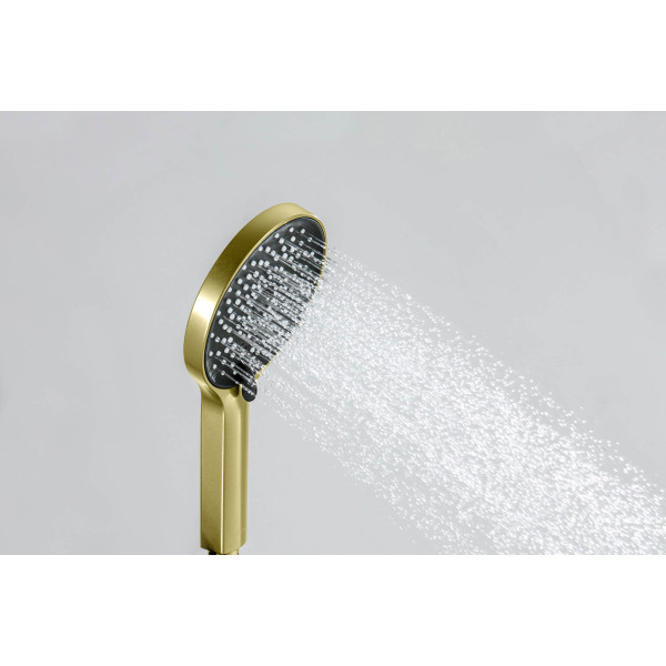 Душевой гарнитур Aquatek Лугано золото шлифованное (AQ2035BG) Душевой гарнитур Aquatek Лугано золото шлифованное (AQ2035BG)