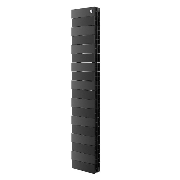 Радиатор биметаллический Royal Thermo PianoForte Tower 200 Noir Sable (18 секций) Чёрный (RTPFTNS20018)