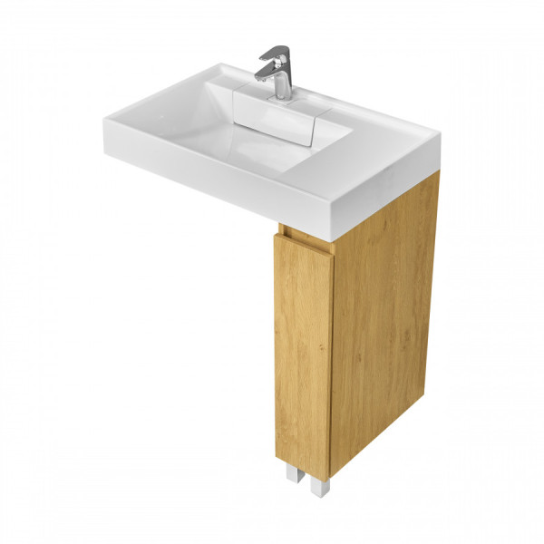 Тумба напольная Aquaton Лайн 180x496x783 дуб каменный (1.A232.3.01L.FDK.0)