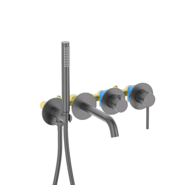 Смеситель для ваны и душа Aquatek Европа встраиваемый оружейная сталь (AQ1344BGM) Смеситель для ваны и душа Aquatek Европа встраиваемый оружейная сталь (AQ1344BGM)