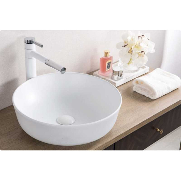 Раковина накладная Iddis 43x41 белая (BB1315)