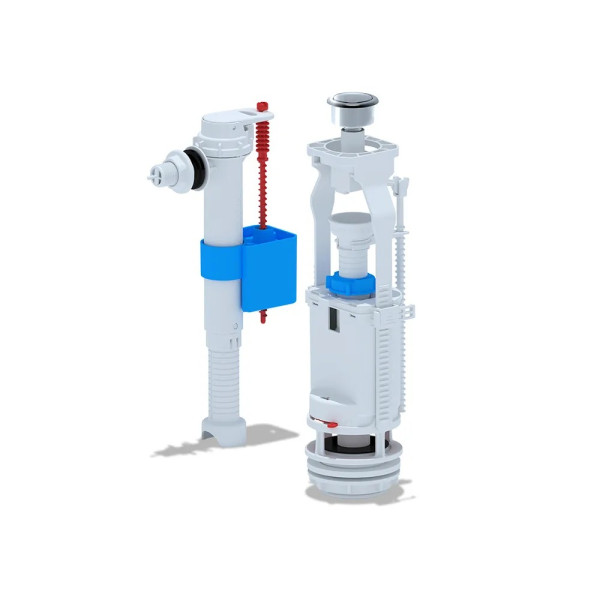 Арматура для смывного бачка АНИ (боковой подвод 1/2" (пластик), 1-уровень, кнопка пласт. хром) АНИ пласт (WC8010C) Арматура для смывного бачка АНИ (боковой подвод 1/2" (пластик), 1-уровень, кнопка пласт. хром) АНИ пласт (WC8010C)