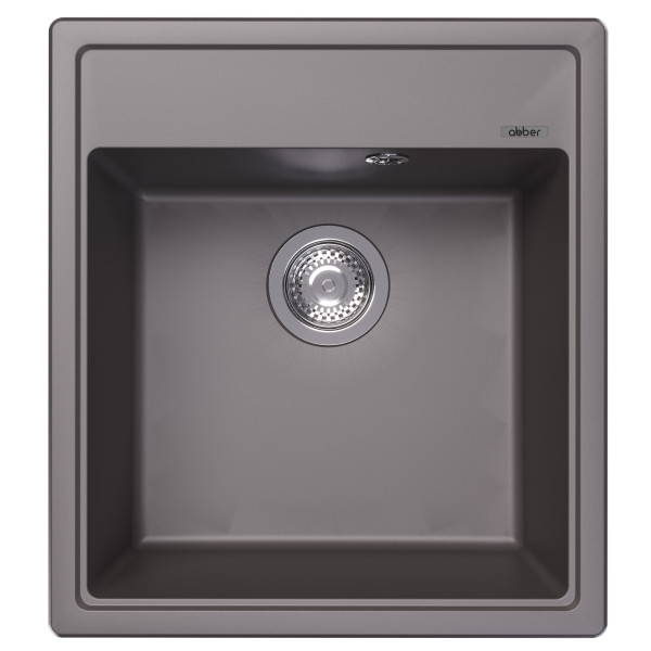 Мойка для кухни Abber Quarz 51x46x21,7 серая (AQ2901G)