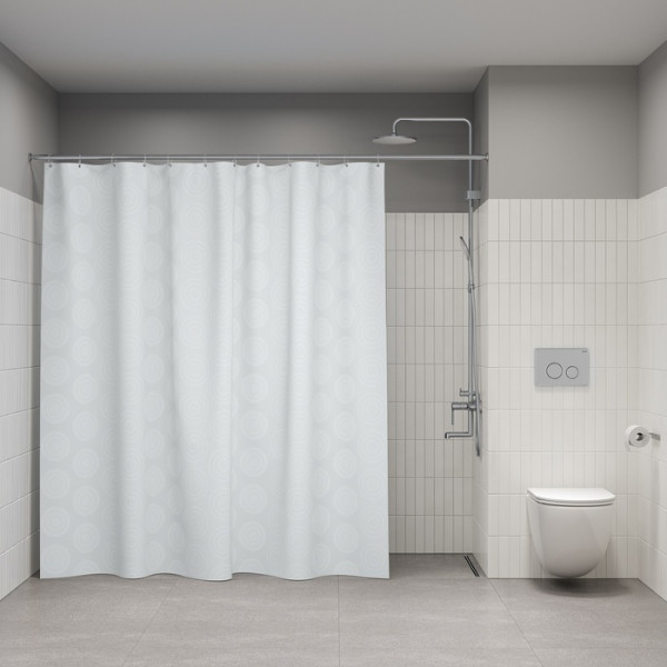 Шторка для ванн текстильная Iddis Base 240x200 белая (BD04P24i11)