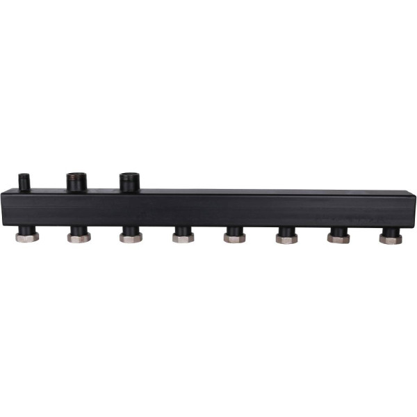 Коллектор распределительный Rommer 1 1/2" на 4 контура (сталь, до 85 кВт) (RDG-0017-004004) Коллектор распределительный Rommer 1 1/2" на 4 контура (сталь, до 85 кВт) (RDG-0017-004004)