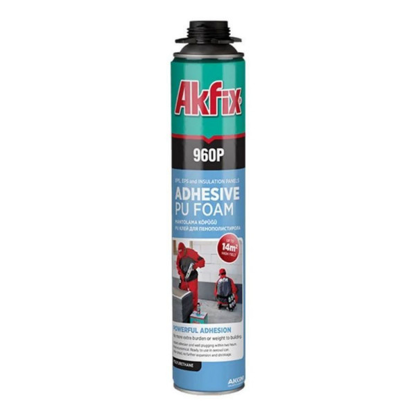 Клей-пена Профессиональная всесезонная Akfix 960P, 750 мл. (850 гр.) (FA009)