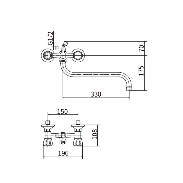 Смеситель для ванны и душа Plstart с душевым комплектом хром (PL2210)