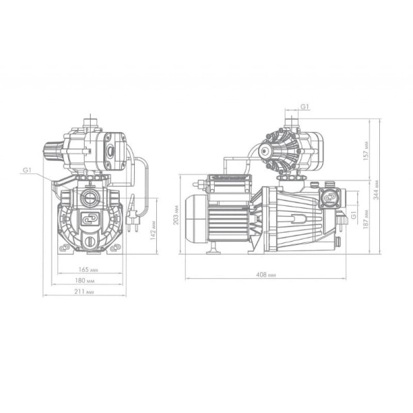 Насосная станция Джилекс Джамбо 2.0 60/35 П-К Комфорт (пластик) (3034)