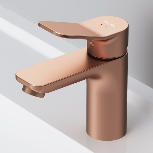 Смеситель для раковины AM.PM X-Joy розовое золото (F85A02144)