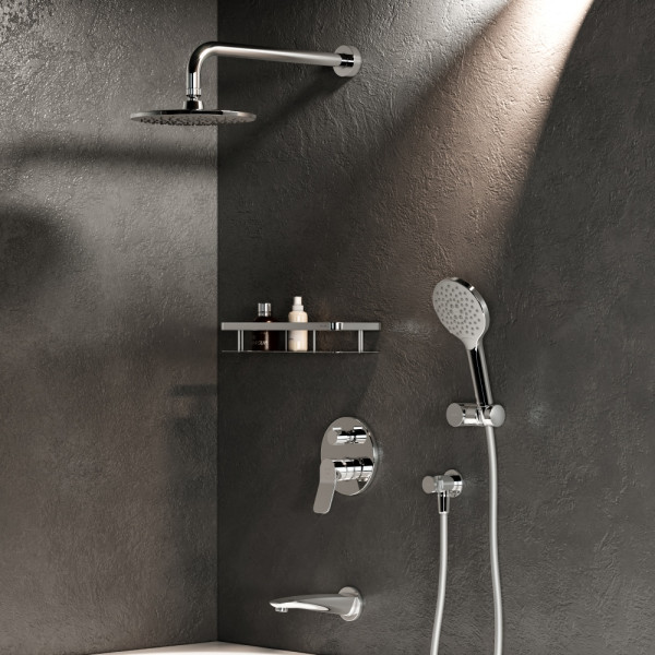 Смеситель для ванны и душа AM.PM X-Joy с душевым набором хром (FB85A3RH10) Смеситель для ванны и душа AM.PM X-Joy с душевым набором хром (FB85A3RH10)