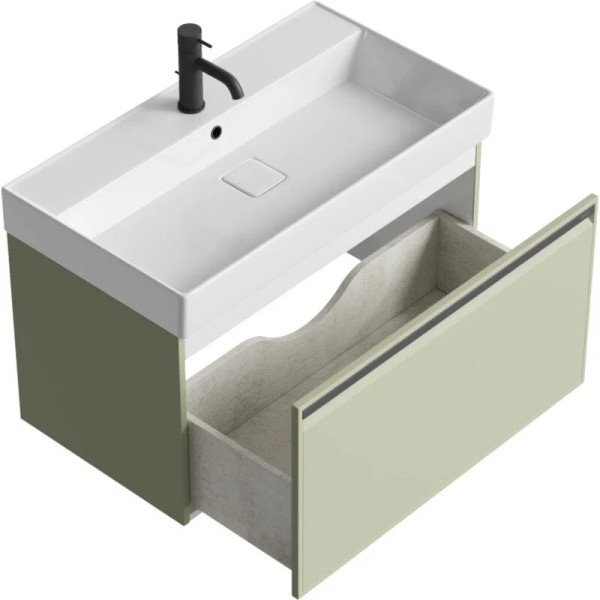 Тумба подвесная Aqwella Pure 792x443x464 шалфей зеленый (PUR0108SH)