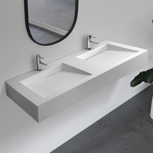 Раковина подвесная Abber Stein 1219x450 белый матовый (AS2643-1.2) Раковина подвесная Abber Stein 1219x450 белый матовый (AS2643-1.2)