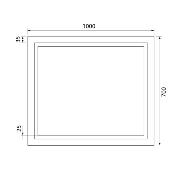 Зеркало с подсветкой Iddis Zodiac 100x70 (ZOD10T0i98)